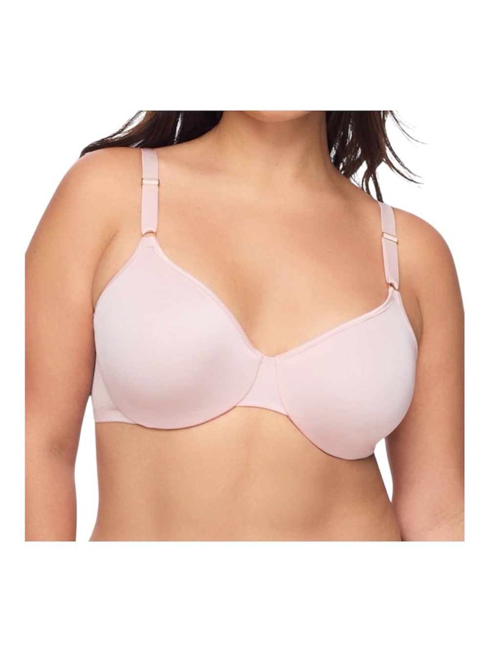 Warners Blissful Benefits Women's Easy Size Unlined Underwire T-Shirt Bra Sz M